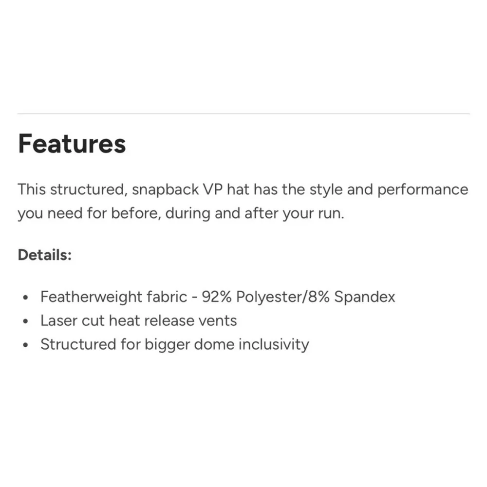 NWT Sprints “Lei’d Back” VP Performance Cap - Picture 6 of 8